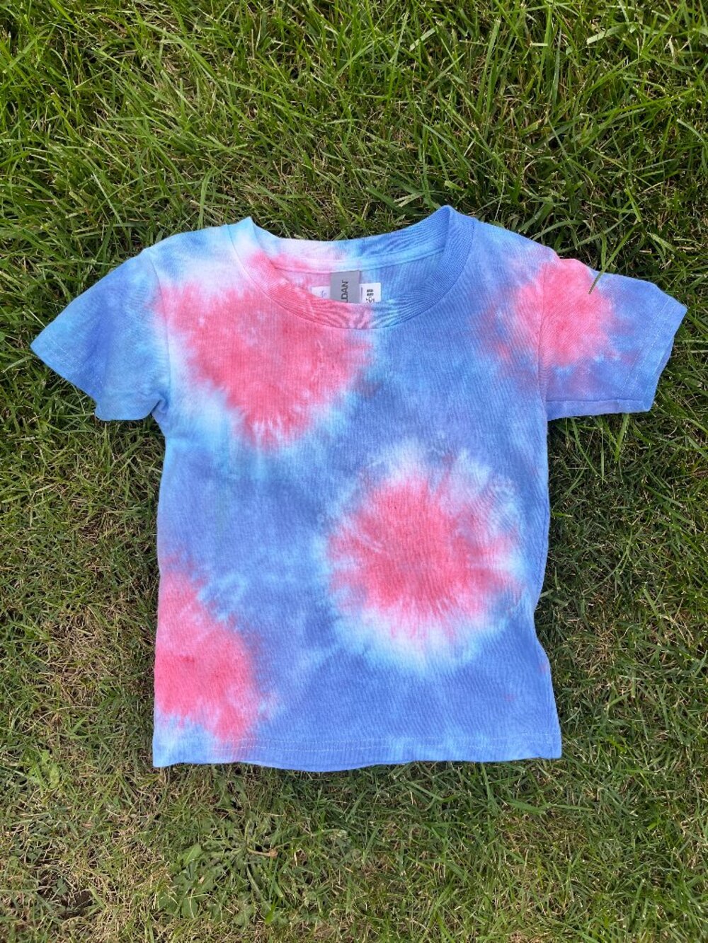 Toddler 3T Red, White & Blue Sunburst Tie-Dye T-Shirt